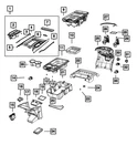 Genuine Mopar Console Clip 68409907AA New. Price: $13.78.