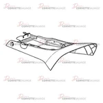 C6 Used Front Floor Lower Console 2005-2010 Cashmere (31I). Price: $175.00.