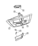 Genuine Mopar Overhead Console Housing 1GN46DW1AA New. Price: $89.99.