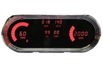 1963-1965 Chevy Nova Digital Dash Panel Gauge Cluster Red Leds New. Price: $434.06.