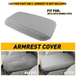 Us Center Console Armrest Leather Synthetic Cover For 2012-2015 Honda Civic Gray New. Price: $15.99.