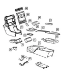 Genuine Mopar Center Console Storage Lid YB22XDVAA New. Price: $144.33.