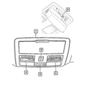 Genuine Mopar Overhead Console 1RF12DX9AG New. Price: $477.22.