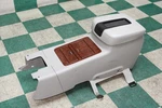 07-14 Gm Suv Gray Floor Center Console Nice Armrest Lid Woodgrain Cupholder Trim Used. Price: $242.24.