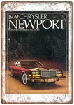 1979 Chrysler Newport Vintage Auto Ad Retro Look Metal Sign AM4681. Price: $26.95.