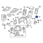 For Jeep Compass 2022-2023 68445988AA Rear Console Bracket New. Price: $53.23.