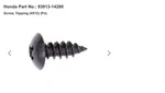 (1) Bnib Oem 82-22 Honda Tapping Low Deflector Screw (4X12) (po) New. Price: $9.95.