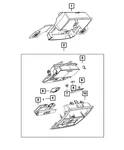 Genuine Mopar 2008-2023 Dodge Challenger Overhead Console Bracket 68207630AA New. Price: $41.30.