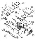 Genuine Mopar Base Console 68048518AA New. Price: $71.99.