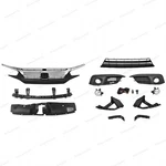 For Civic 2016-18 Grilles/fog Set/radiator Cover/bumper Headlight Brackets New. Price: $93.98.