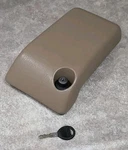 01-06 Jeep Tj Wrangler Oem Center Console Lid Armrest W/ Hinge & Key Used. Price: $135.00.