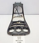 15-23 Oem Mercedes W205 C300 Center Console Trim Black Ash Wood Cover Used. Price: $125.02.