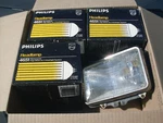 Nos Philips Head Lights 4651 On Them 3 New Used Vintage. Price: $49.99.