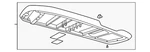 Genuine Gm Roof Console 12384813 New. Price: $6.39.
