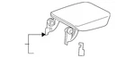 Genuine Honda Console Armrest 83402-TLA-A22ZC New. Price: $496.98.