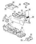 Genuine Mopar Floor Console Bezel 1AU921L2AA New. Price: $18.69.