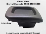 15070490 03 06 Silverado Front Center Console Insert Storage Bin Armrest Lid Used. Price: $129.00.