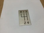 1964-67 Corvette Pattern Shift Speed Plate Used B. Price: $22.49.