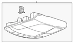 Genuine Ford Overhead Console DS7Z-54519A70-GK New. Price: $280.79.