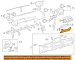 Gm Oem 09-10 Vibe Instrument Panel-knee Bolster 19184869 New. Price: $25.79.