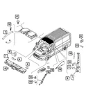 Genuine Mopar Bracket Left 68134320AA New. Price: $33.40.