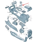 New Volkswagen Tiguan AD1 Center Console Trim Lhd 5NN864148B1QB. Price: $43.48.