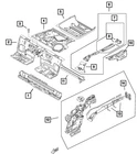 Genuine Mopar Upper Frame Rail Panel Left 68313336AA New. Price: $336.77.