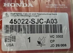New 45022-SJC-A03 Oem Honda Ridgeline 06-11 Front Brake Pads, Shims, And Grease. Price: $84.99.