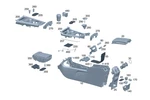 Genuine Mercedes-benz Insert Stowage Cmprt 247-689-11-00 New. Price: $10.89.