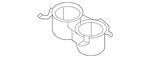 Genuine Nissan Cup Holder 68430-6RB0A New. Price: $74.16.