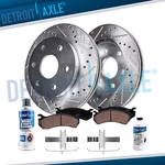 297MM Front Drilled Rotors + Brake Pads For 1996 - 1998 Toyota 4RUNNER Tacoma New. Price: $92.34.