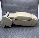 00-05 Buick Lesabre Center Console Arm Rest Cup Holder Storage Tan Beige Leather Used. Price: $229.99.