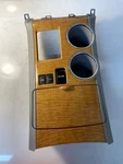 2008-2013 Toyota Highlander Center Console Shifter Bezel Cup Holder Woodgrain Oe Used. Price: $59.00.