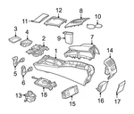 Genuine Oem Front Console Lid 20468023081148 For Mercedes-benz New. Price: $31.37.