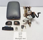 11-18 Oem Jeep Wrangler Jk Console Armrest Steering Column Door Lock Key Set Used. Price: $400.00.