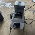07-14 Gm Suv Black Front Floor Center Console Leather Armrest Dvd An Ac/heat Used. Price: $250.00.