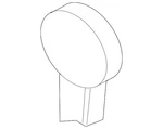 Genuine Volkswagen Hinge Cover 1J0-864-279-E-2QL New. Price: $57.30.