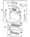 Genuine Mopar Console Tray Bracket 5028070AG New. Price: $23.32.
