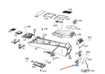 New Mercedes-benz W204 Centre Console Rear Ashtray A20481001309051 Neu. Price: $306.41.