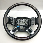 2013-2022 Land Rover Range L405 Wood Leather Steering Wheel Black Oem Used. Price: $199.99.