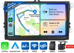 Eonon VWX6S 9" Car Play Stereo Gps Radio Android 13 8-CORE Head Unit Dsp For New. Price: $253.49.