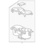 Genuine Gm Cup Holder 85747636 New. Price: $108.76.