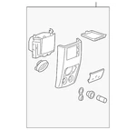 Genuine Gm Rear Trim Panel 25785701 New. Price: $38.73.