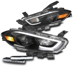 For 13 14 15 16 Dodge Dart Led Black Projector Headlights Headlamps W/drl Signal New. Price: $309.95.