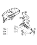 Genuine Mopar Console Tray Bracket 68607268AA New. Price: $16.45.