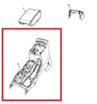 Stellantis Jeep Wrangler Jl 2022- K6ZU33TX7AB Center Tunnel Console Cabinet Nuovo. Price: $498.76.