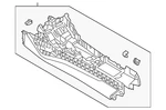 Genuine Audi Console 4K1-863-241-B-6PS New. Price: $358.46.