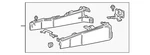 Genuine Ford Center Console XW4Z-54045A36-BAB New. Price: $59.87.