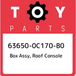 63650-0C170-B0 Toyota Box Assy, Roof Console 636500C170B0, New Genuine Oem Part. Price: $420.72.