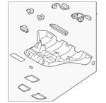 Genuine Subaru Map Lamp Assembly 87505FL441ME New. Price: $247.01.